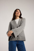 Wide Sleeve Julia Cardigan - Grey Arquerite