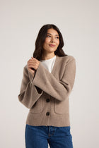 Wide Sleeve Julia Cardigan - Toast