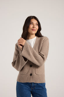 Wide Sleeve Julia Cardigan - Toast