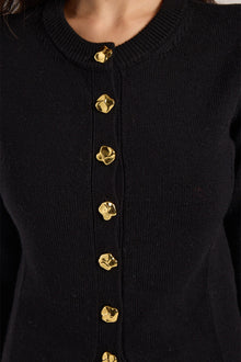 Fitted Rachael Cardigan - Black