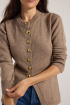 Fitted Rachael Cardigan - Toast