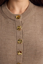 Fitted Rachael Cardigan - Toast