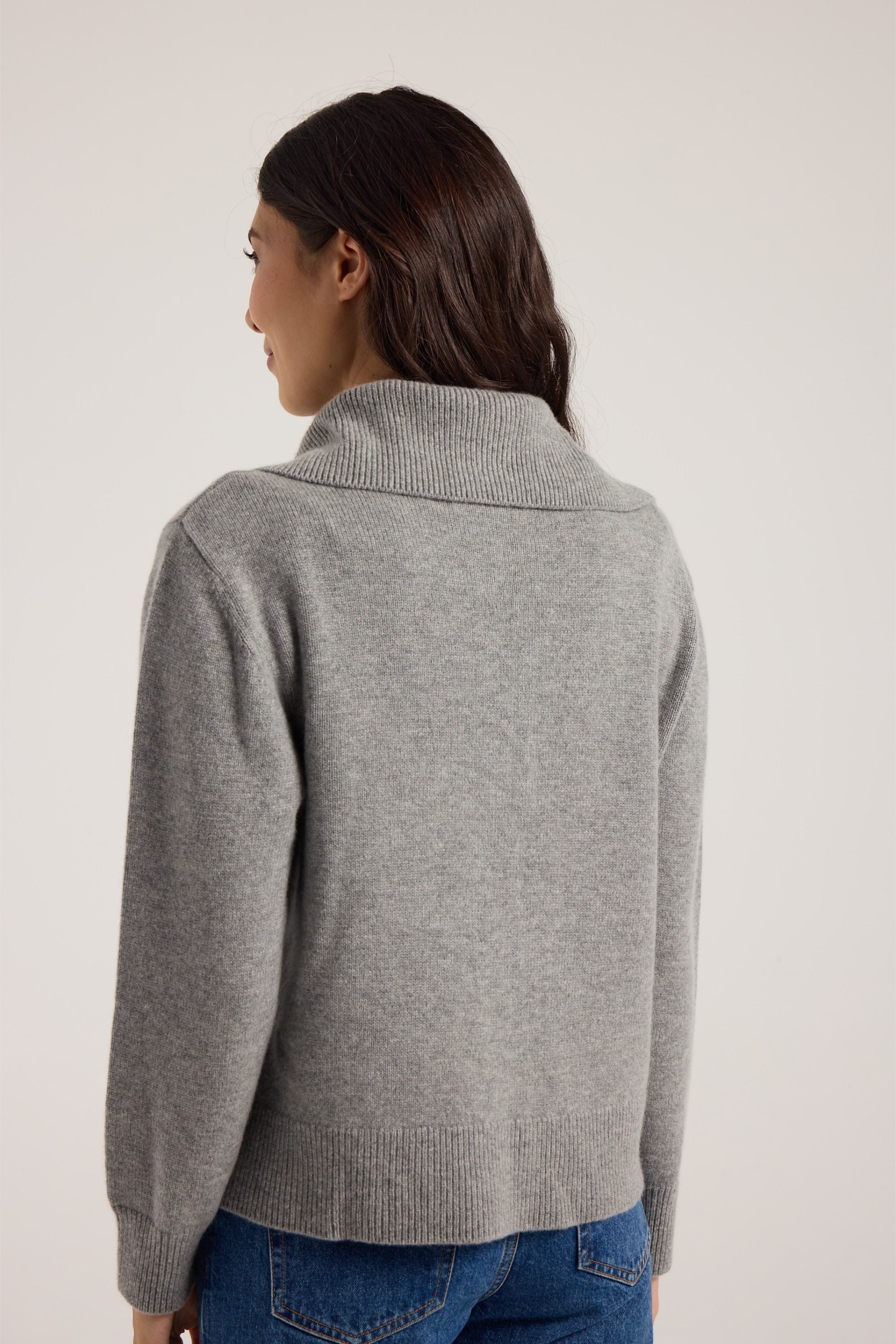 Sailor Collar Georgie Sweater - Grey Arquerite