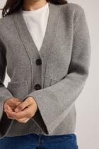 Wide Sleeve Julia Cardigan - Grey Arquerite