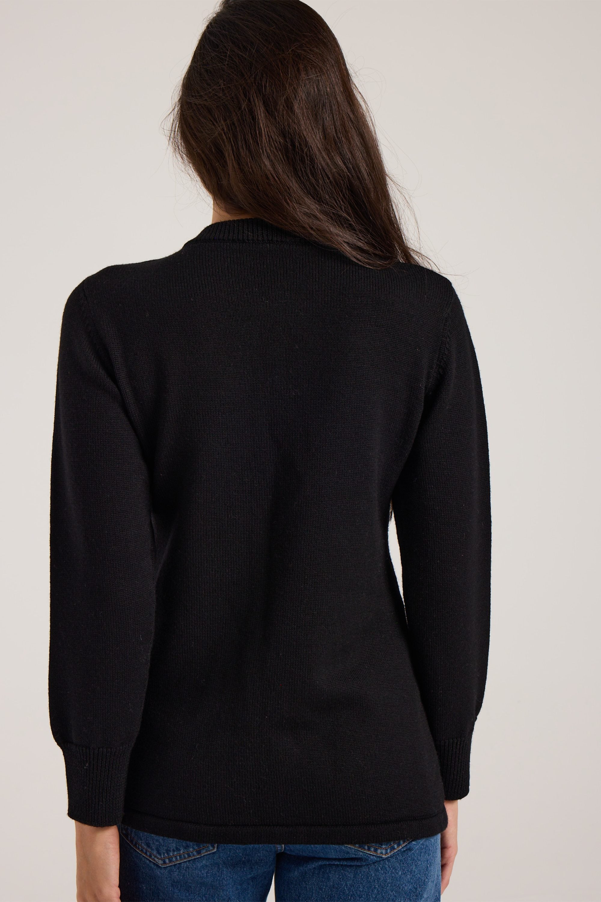 Fitted Rachael Cardigan - Black